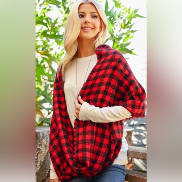 📂 Buffalo Plaid Infinity Scarves ~ Choose From 2 Styles - Picture 6 of 6